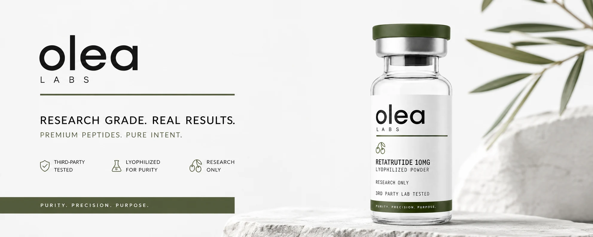 Odea Labs — Retatrutide, Tirzepatide and Semaglutide research peptides, HPLC-MS verified, shipped same day from the USA